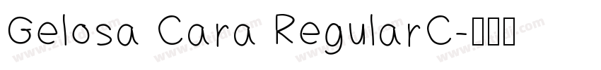 Gelosa Cara RegularC字体转换